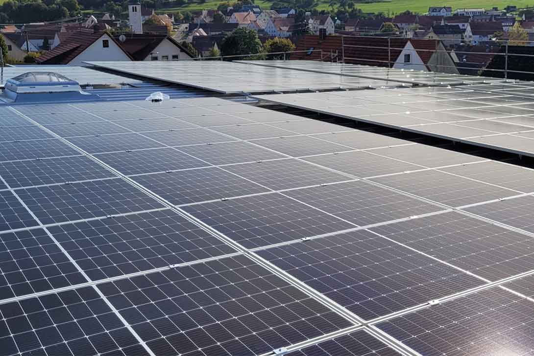 Photovoltaikanlage auf einem Dach